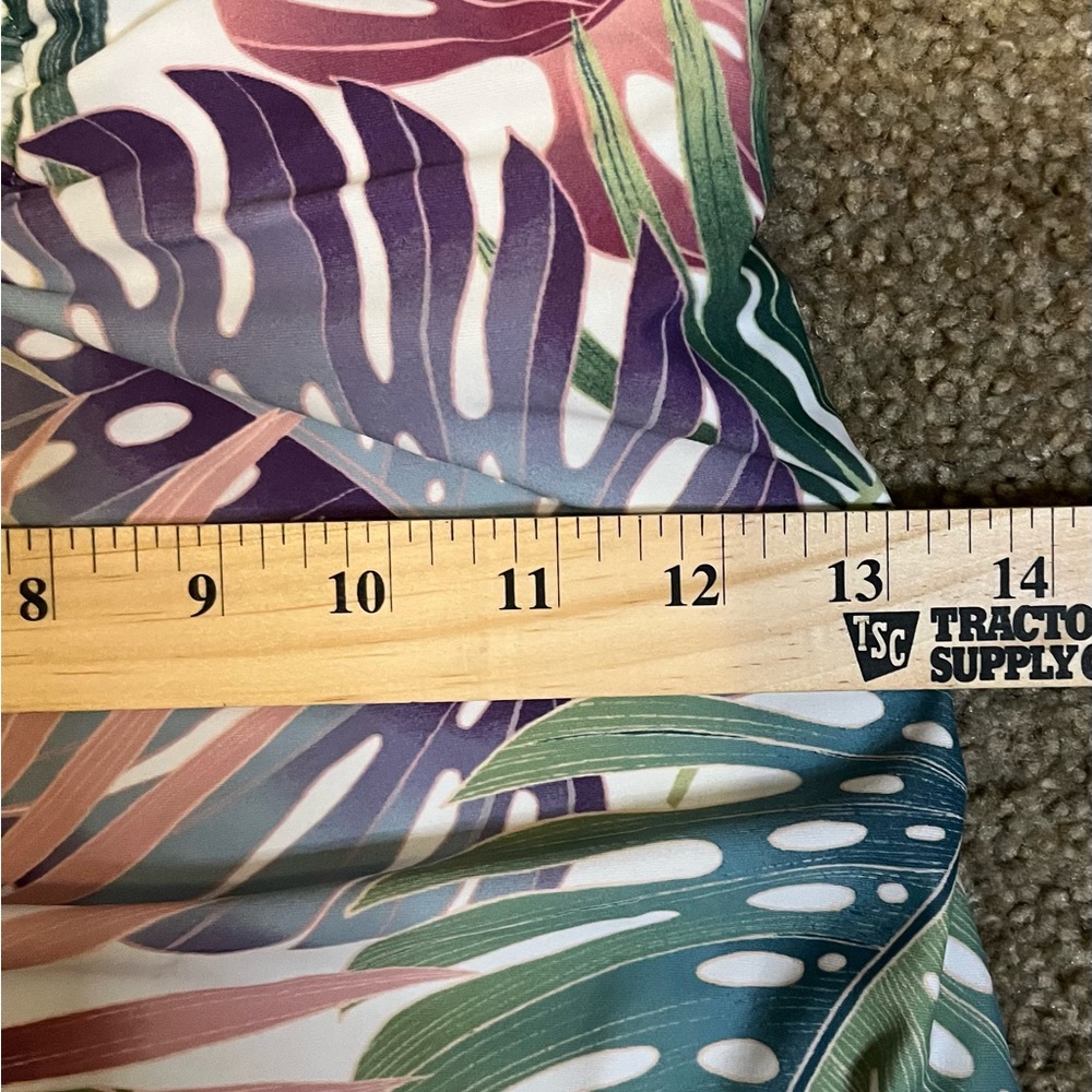 Bleu Rod Beattie Monstera Leaf One Piece Swimsuit size 12 - Picture 8 of 16